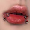 EVISPOL 16G Stianless Steel Dragon Claw Labrat Lip Rings for Women C Shaped Cartilage Tragus Daith Helix Piercing Jewelry