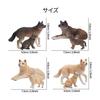 TOYMANY 8PCS Wolf Figure Animal Figure Set Realistic Animal Toy Wolf Family Popular Animal Toy Birthday Gift Christmas New Year Decoration Collection