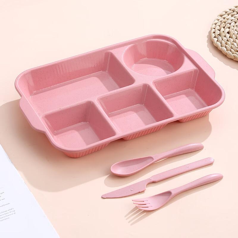 ZISIZ Deep Compartment Plastic Meal Plate