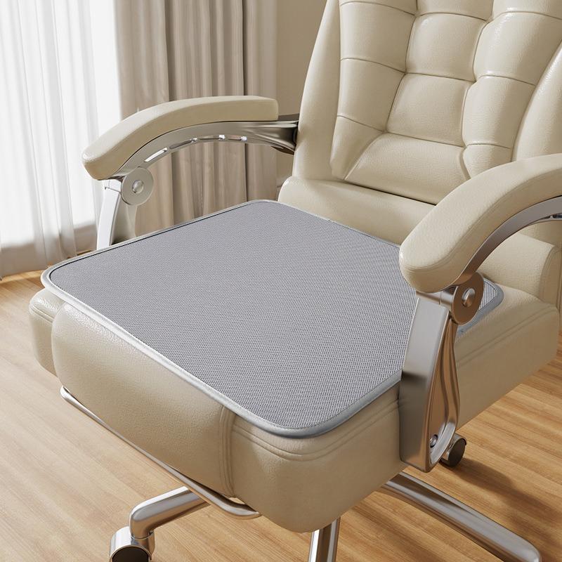 

Summer Ice Silk Seat Cushion Breathable Cool Cushion Anti-slip Cooling Mat for Office Chair Home Car Long Sitting Comfortable 40x40cm серый