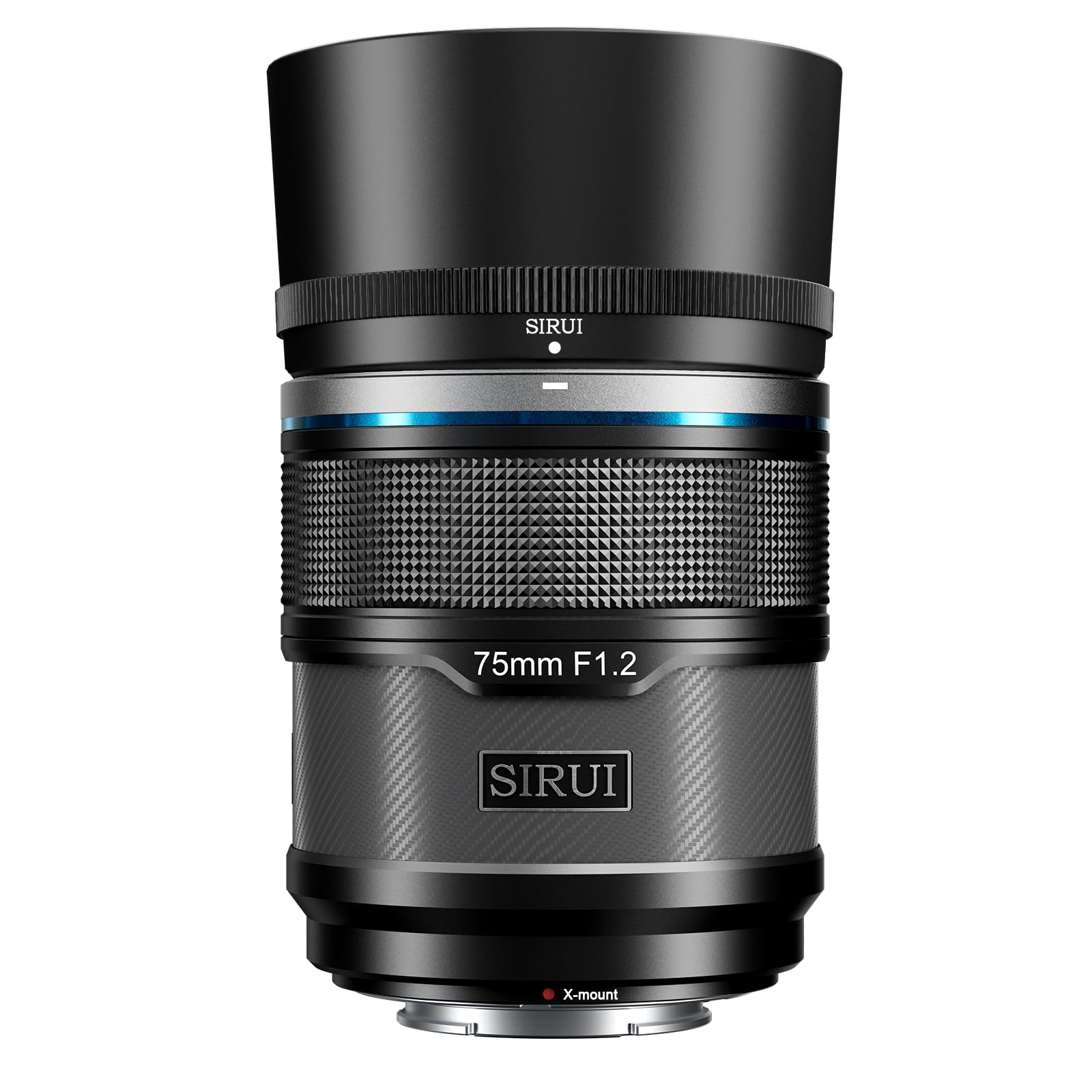 

SIRUI Sniper 75mm Autofocus Telephoto Camera Lens for Lens, F1.2 APS-C X-T4, X-T5, X-H1, X-H2/H2S, X-T3, X-T30, X-S10 (X-Mount, Black) чорний