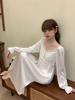 Spring and summer new pajamas fairy long dress French long nightdress princess style sweet loungewear court girl pajamas