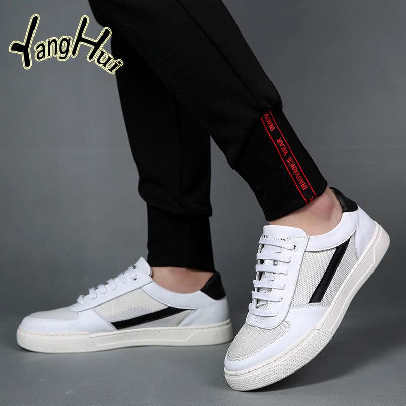 

Сетчатые дышащие сращивающиеся цветные контрастные толстые противоскользящие кроссовки для мужчин 2024 года, новые модные повседневные спортивные туфли весна-лето 45 белый