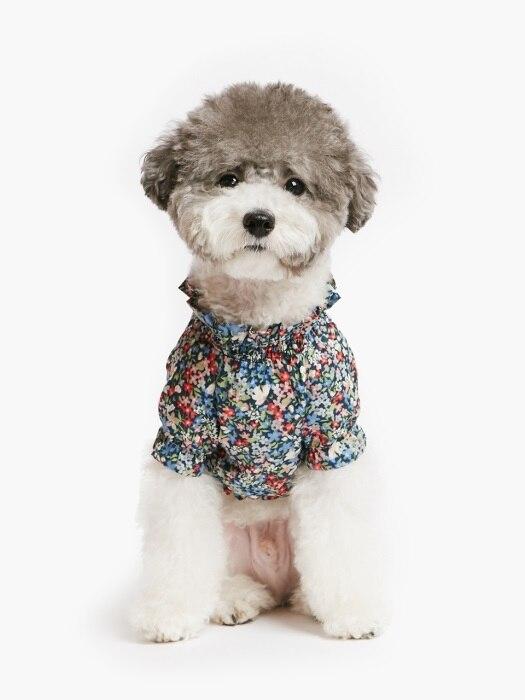 PET AROUND Floral Blouse Navy