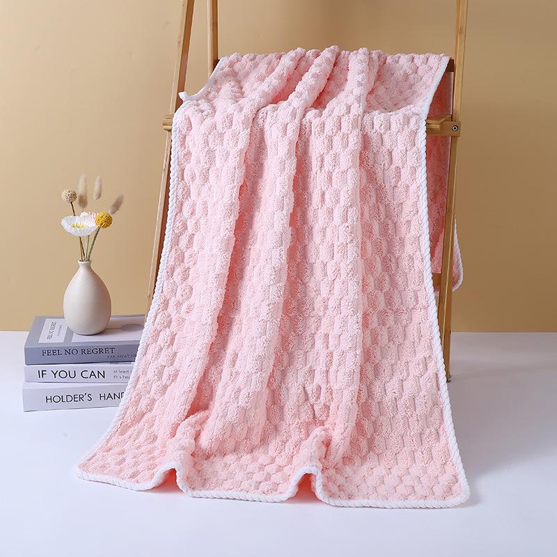 Wolken Samt Verdickt Koralle Badetuch - Groß, Hoch Saugfähig, A-Klasse Qualität