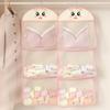 Durable 1/2/3Layer Underwear Storage Bag Large Capacity Multi-layer Socks Hanging Bag with Hanger Net Bag