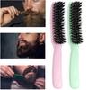 Men Beard Brush with Ergonomic Carved Handle Nylon Boar Bristle Beard Brush Home Salon