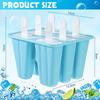 4 Pieces Silicone Popsicle Molds BPA Free Ice Pop Molds Easy Release with Reusable DIY Homemade Easy Release Ice Pop Make