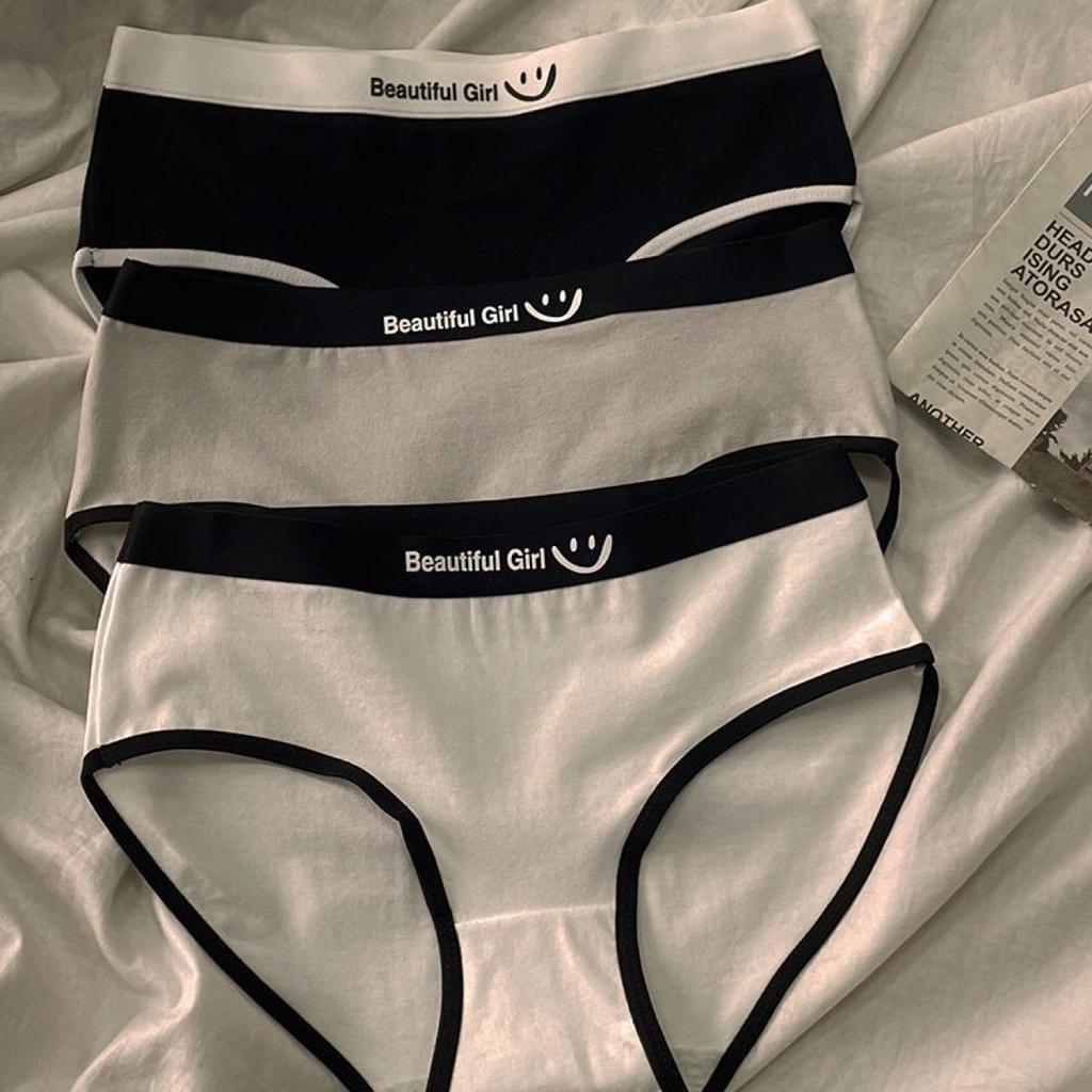 Female Summer Thin Style Breathable Skin Friendly Cotton Crotch Waist Triangle Briefs