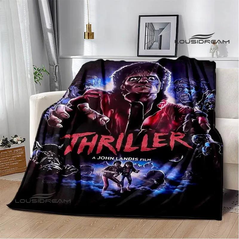 Michael Jackson Retro Druck Decken Picknickdecke Flanelldecke Weiche Gemütliche Decke Reise Decken Bettbezüge Geburtstagsgeschenk