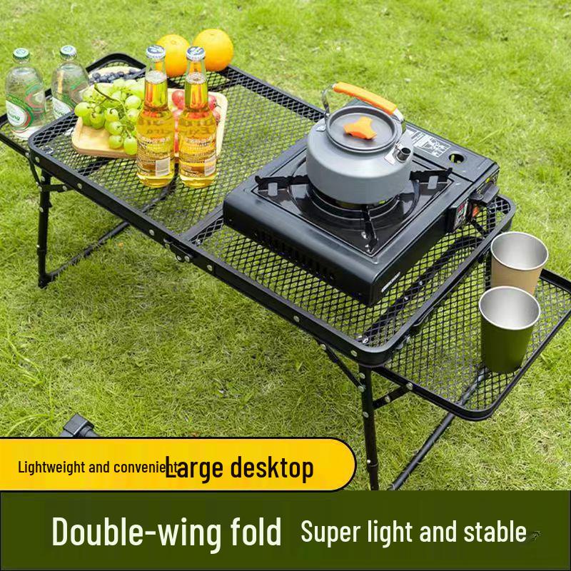 Tragbarer Faltbarer Netz-Campingtisch für Outdoor-Picknick oder BBQ