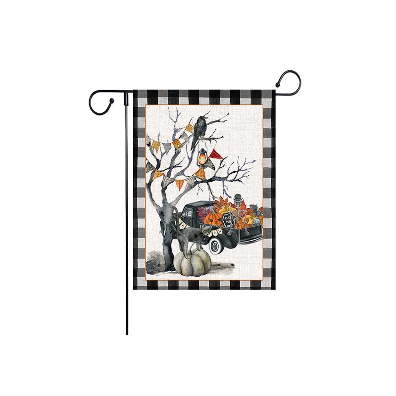 Cross-Border Double-Sided Halloween Garden Flag