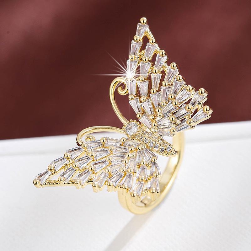 European  American Fashion Butterfly Adjustable Ring – Perfect Gift for Couples Adjustable