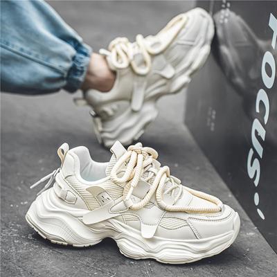 Fashion Men Summer Breathable Mesh Casual Shoes Trendy Versatile Thick Sole Non-slip Sneaker Fashion Running Shoes Zapatillas De Deporte