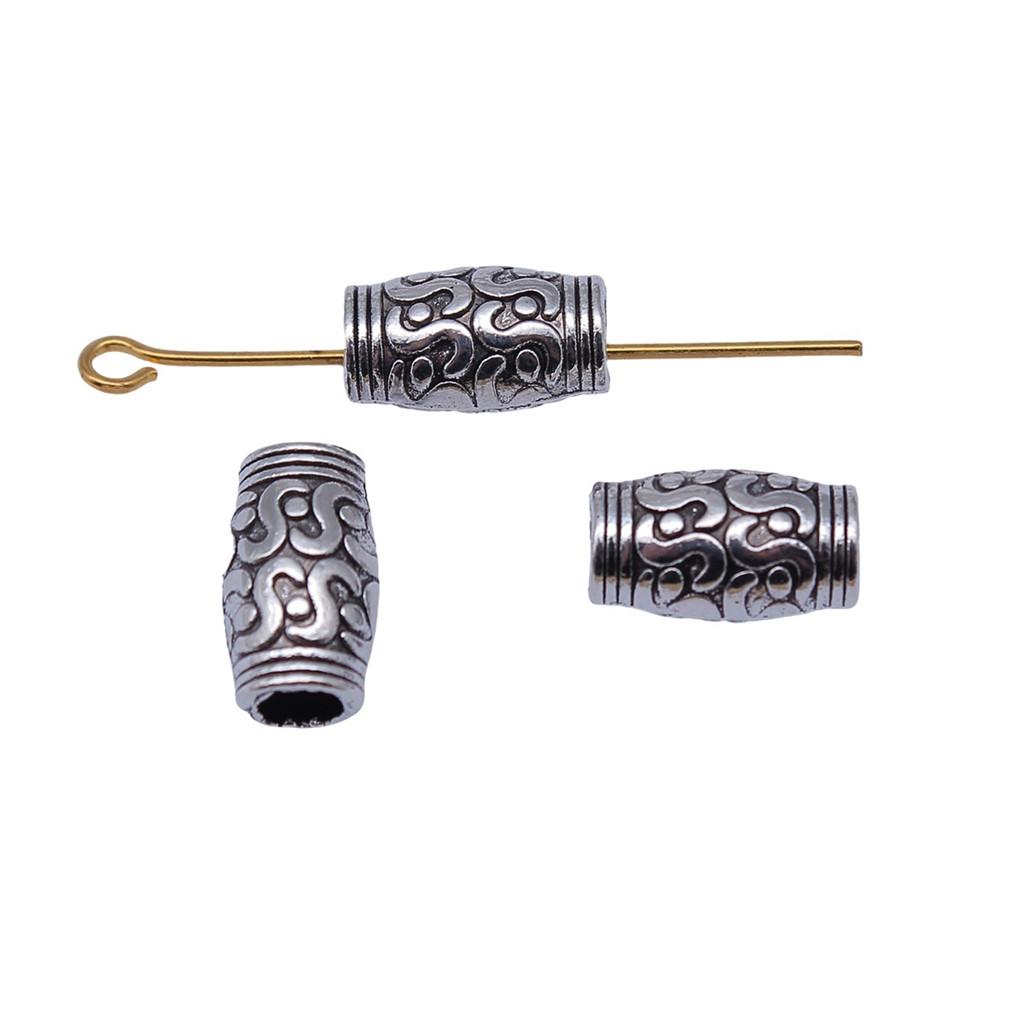 Tribal Pattern Tube Beads Charms Braided Spacer Beading For Jewelry Materials