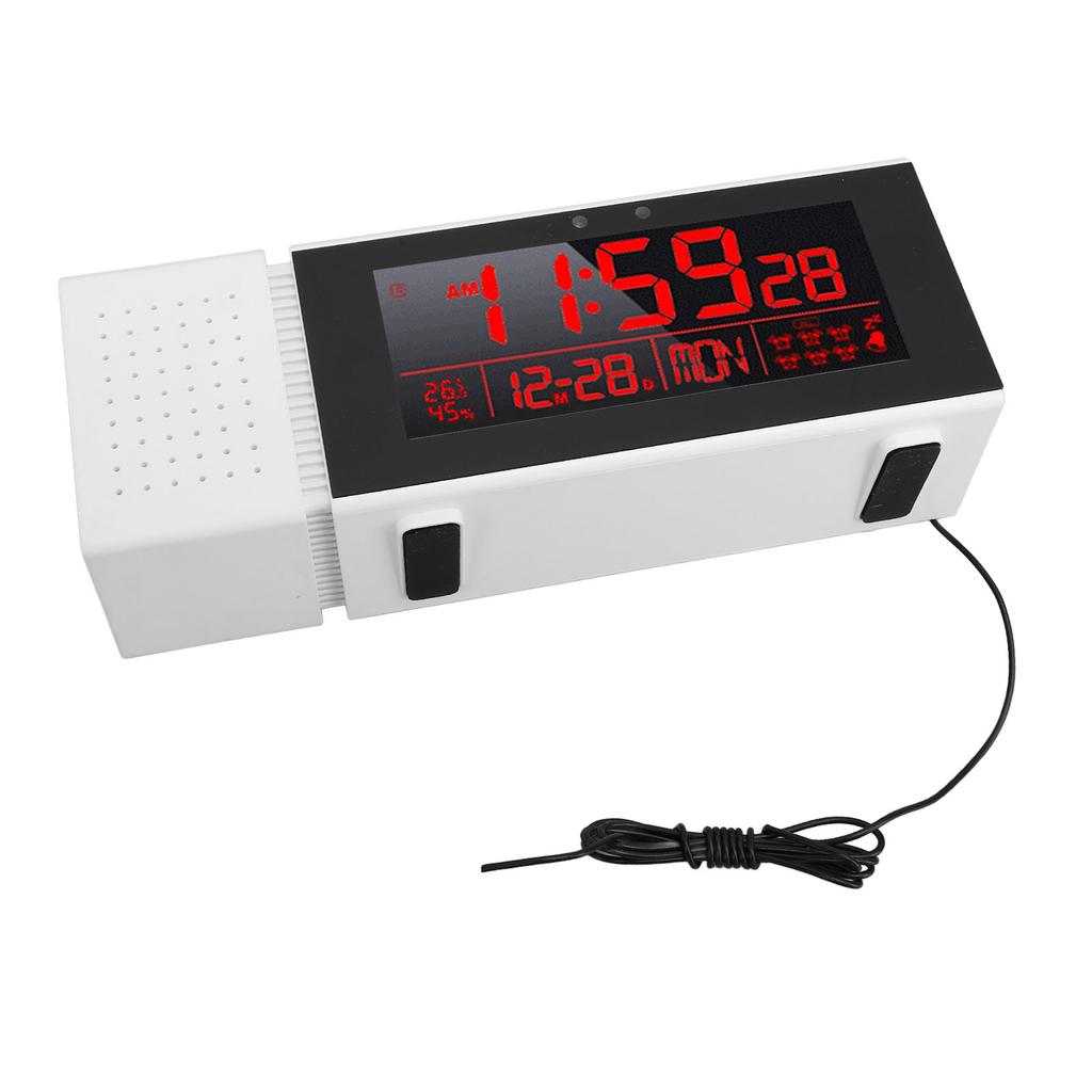 LED Digitaluhr Bewegungssensor Nachtlicht Elektronische Uhr Einstellbare Hintergrundbeleuchtung Wecker