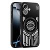 For iPhone 17 Magnetic Case Aluminium Alloy+PC+TPU Hollow Heat Dissipation Phone Cover