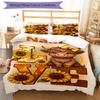 3pcs Custom Name Cow Bedding Set Duvet Cover Closure Includes 1 Duvet Cover & 2 Pillowcases, Soft and Comfortable for All Seasons.