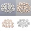 Flatback Rhinestone Buttons Decorative Gold Button Covers Sewing Accessories for Clothes for Party Dress DIY