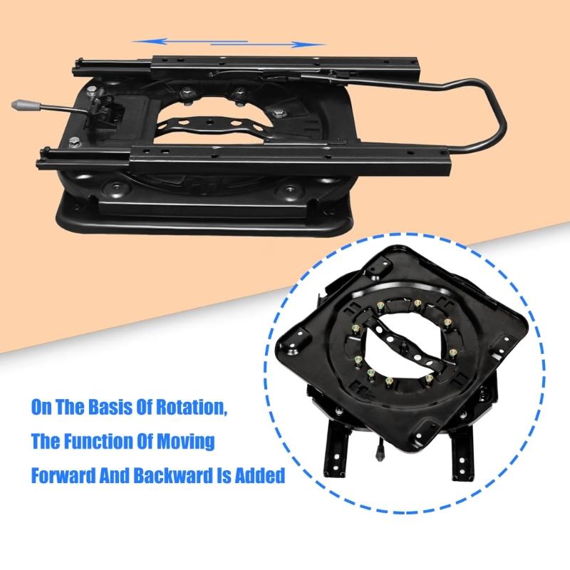 Industrial Grade Rotating Seat Base Sliding Rail System High Capacity Load Bearing Mounting Plate for Universal Vehicle