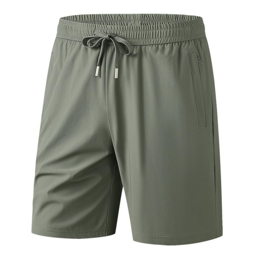 Men's Loose Fit Lightweight Quick Dry Breathable Athletic Shorts with Adjustable Waistband and Zipper Pocket for Sports and