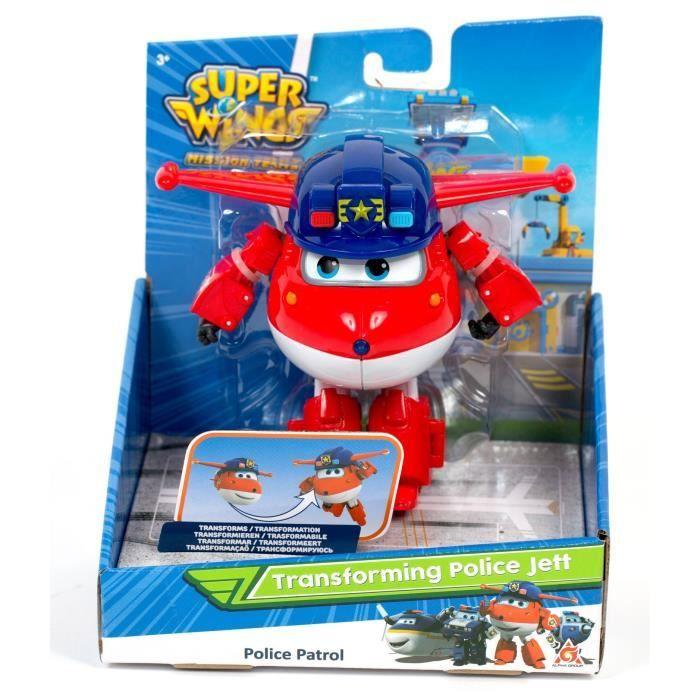 Personaggio trasformabile Super Wings jet polizia - stagione 3 - auldey