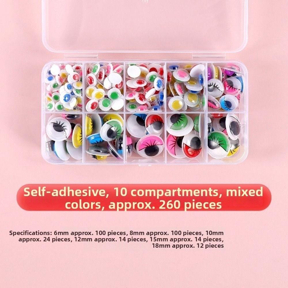 50/100pcs/bag DIY Colorful Activity Eyeballs Plastic Dolls Eyes Accessories Toys