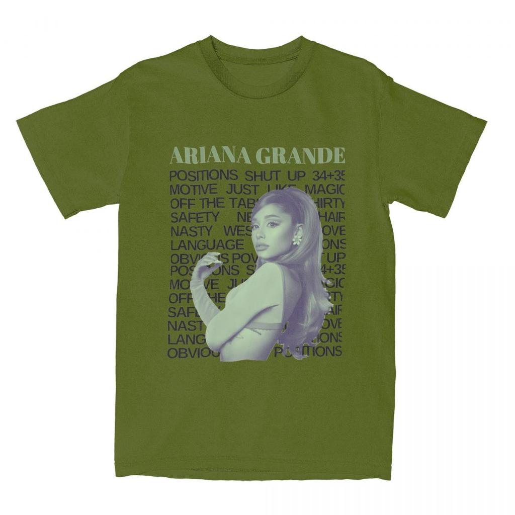 Ariana Grandes 2024 Music Tour TShirt Singer Hipster TShirts ShortSleeved Awesome Tops Summer Cotton Plus Size Tees