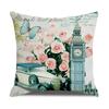 New Vintage Floral Pillow Linen Printed Sofa Home Office Decorative Cushion Cover