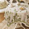 Tovaglia rotonda da tavolo per campagna vintage Atmosfera di lusso leggero Tavoli da pranzo verdi Tovaglia per tavolino da caffè rettangolare