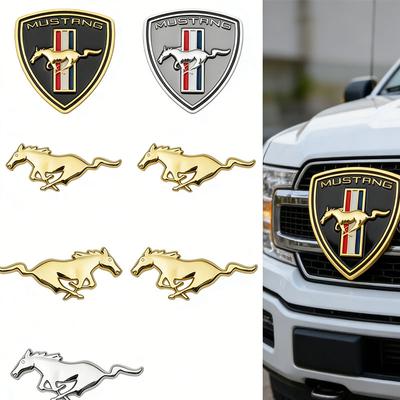 3D Metal Car Styling Body Trunk Emblem Sticker Decoration Auto Accessories For Mustang Focus Kuga Mondeo Max Fusion Ranger
