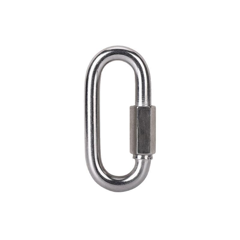 304/316 Stainless Steel Quick Link and Carabiner Buckle Chain, Sizes M3.5-M8