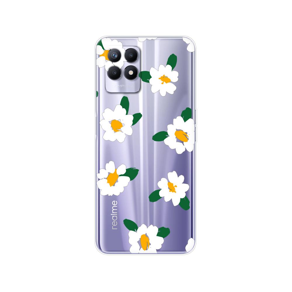 

Для Realme 8i чехол 6,6 дюйма силиконовая задняя крышка для OPPO Realme8i мягкий чехол RMX3151 чехол для телефона бампер Funda TPU Coque Capa Etui Realme 8i