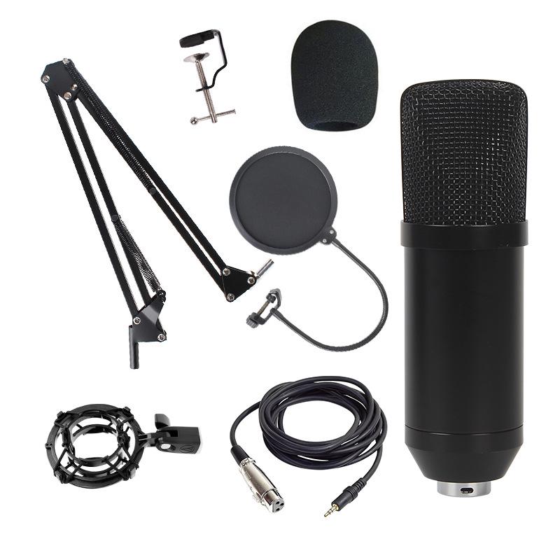 BM800 Condenser Microphone Set: Large Diaphragm, Streaming Stand, and Recording Equipment