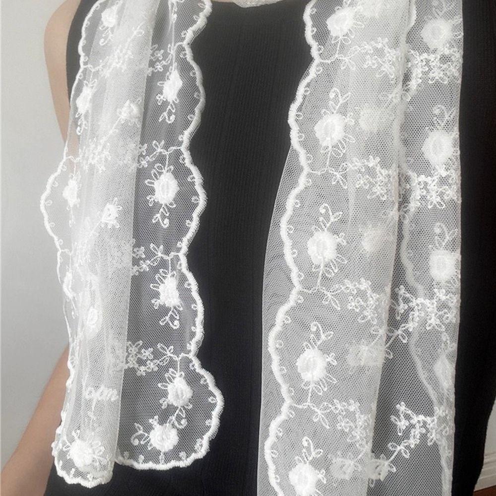 Lightweight Sunscreen Shawl Breathable Mesh Female Headscarf Casual Silk Scarf  Women