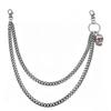 European and American Jewelry Skull Trouser Chain High-end Hip-hop Chain Punk Waist Chain Pendant Trouser Chain