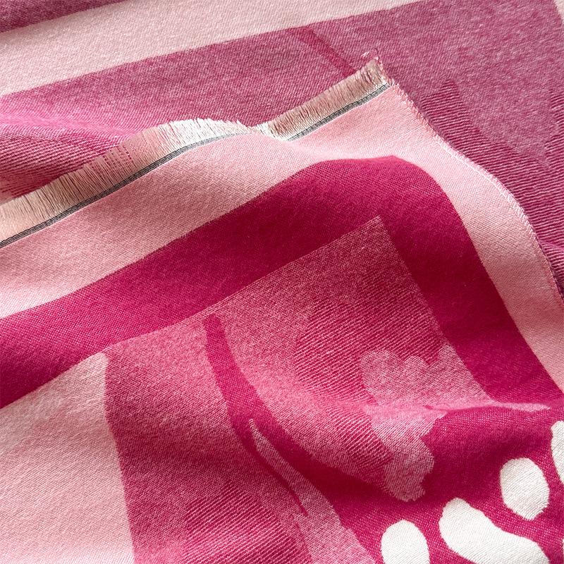 Niche Simple Style Warm Thickened Scarf Women'S Winter Advanced Sense Large Shawl Student Scarf Women