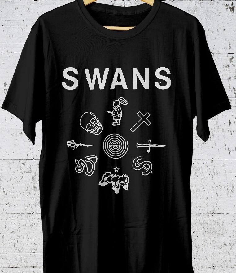 HOT! Swans Band Black Cotton All Size S-5XL Shirt DM678 Unisex T-Shirt