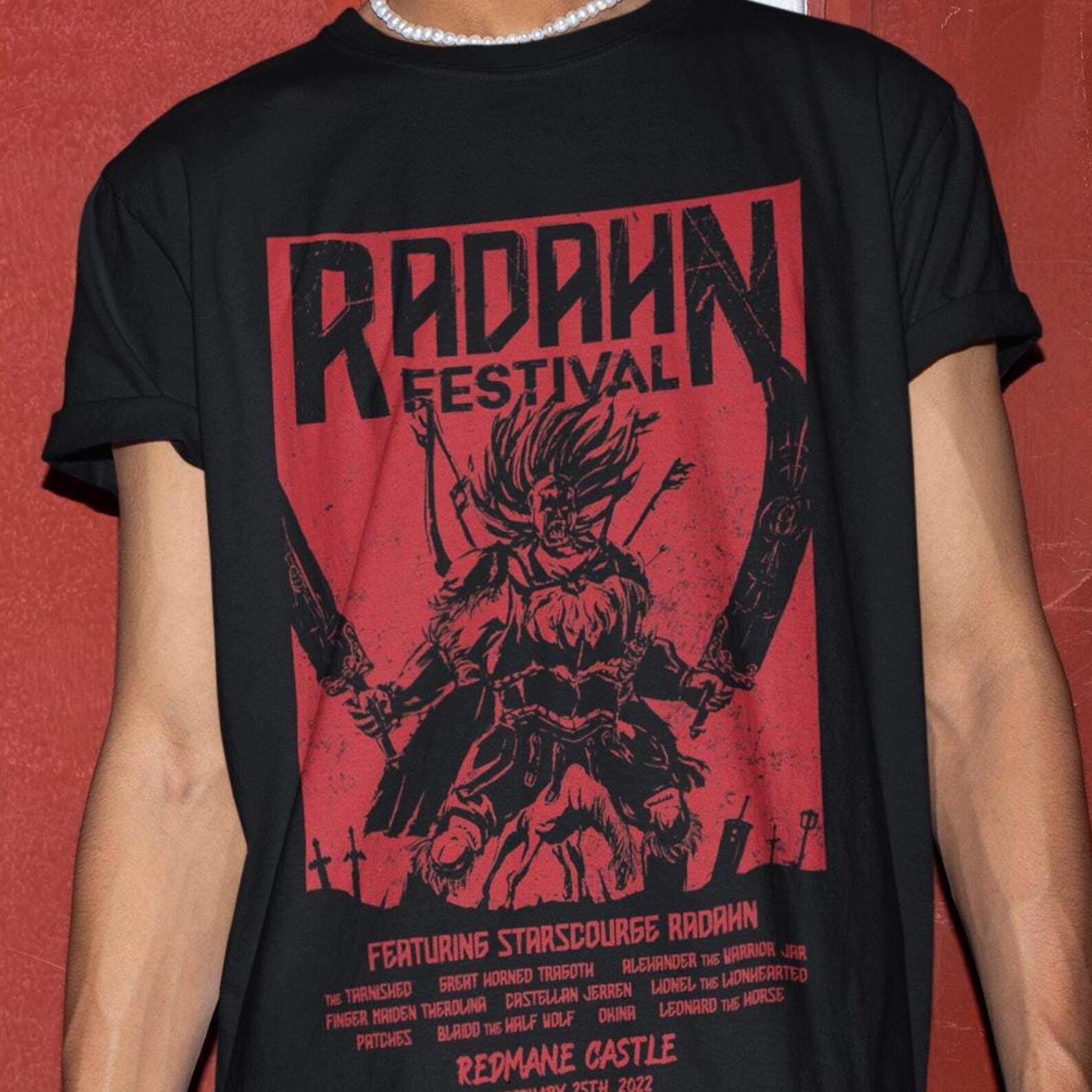 Unisex Elden Shirt Radahn Graphic Tee, Festival Shirt, Demon Tee, Soulsborne T-shirt L