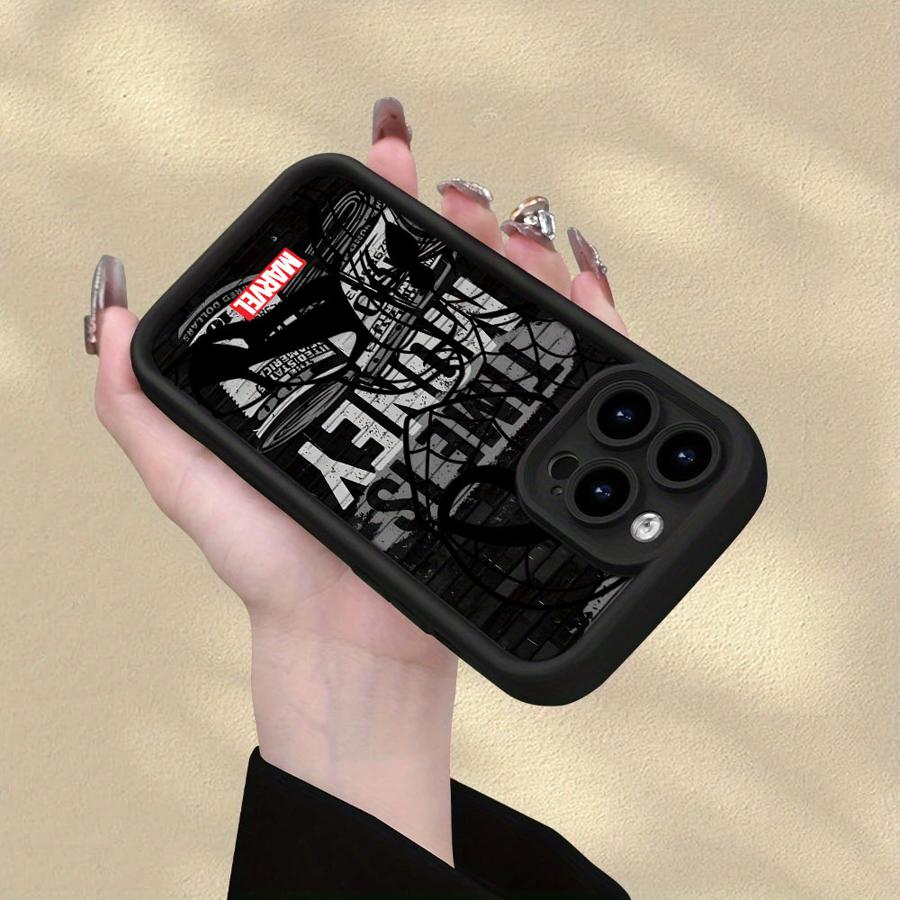 Marvel Spiderman Ironman Coole Handyhülle für iPhone 13 12 11 Pro Max 15 16 14 Plus XR 17 Air 16e XS Max Weiche Hülle