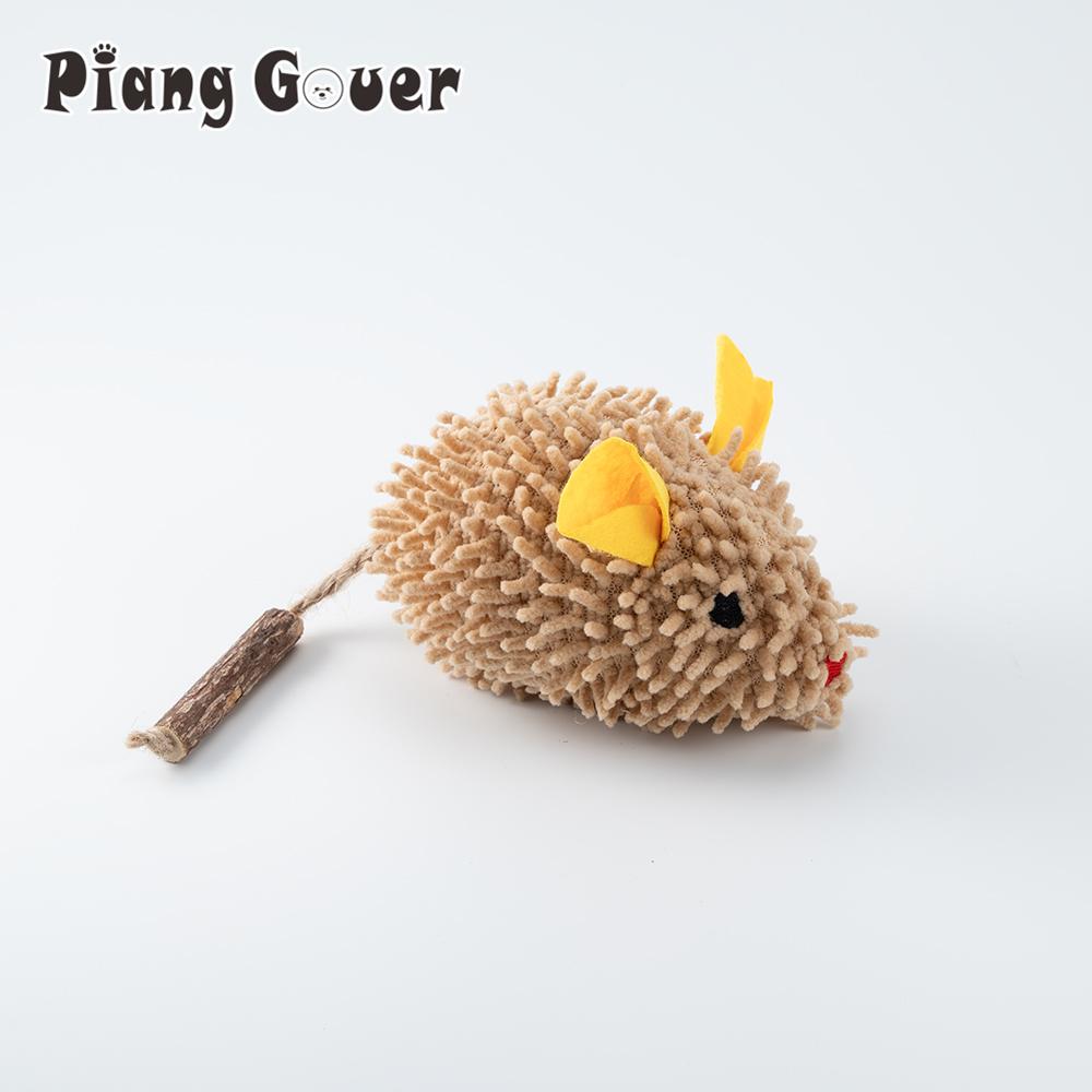 Plush Hedgehog Mouse Mint Cat Toy Simulation Interactive Plush Pet Toy