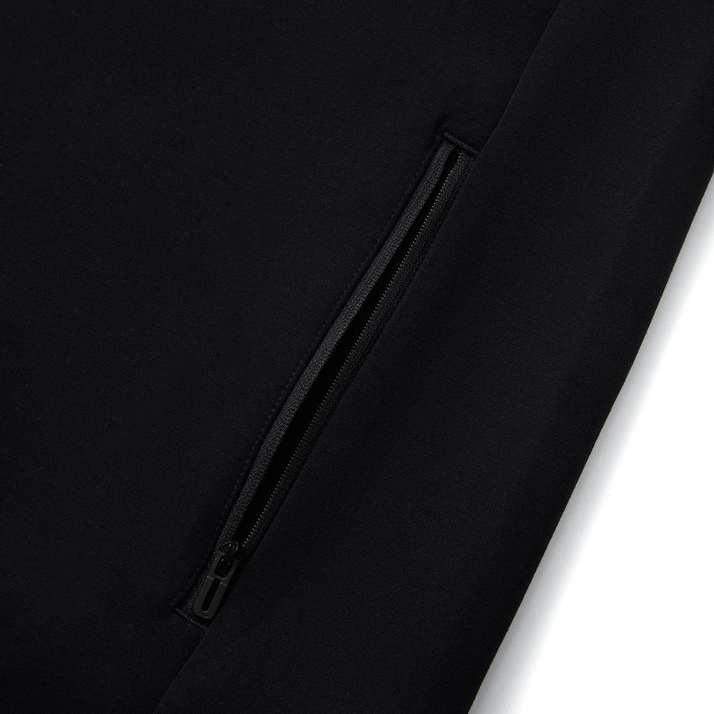 Li Ning Comfortable Casual Zip-Up Stand Collar Jacket Unisex Jackets Black AWDV275-1