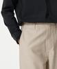 Musinsa Standard Back Satin Wide Officer Pants [Light Beige]