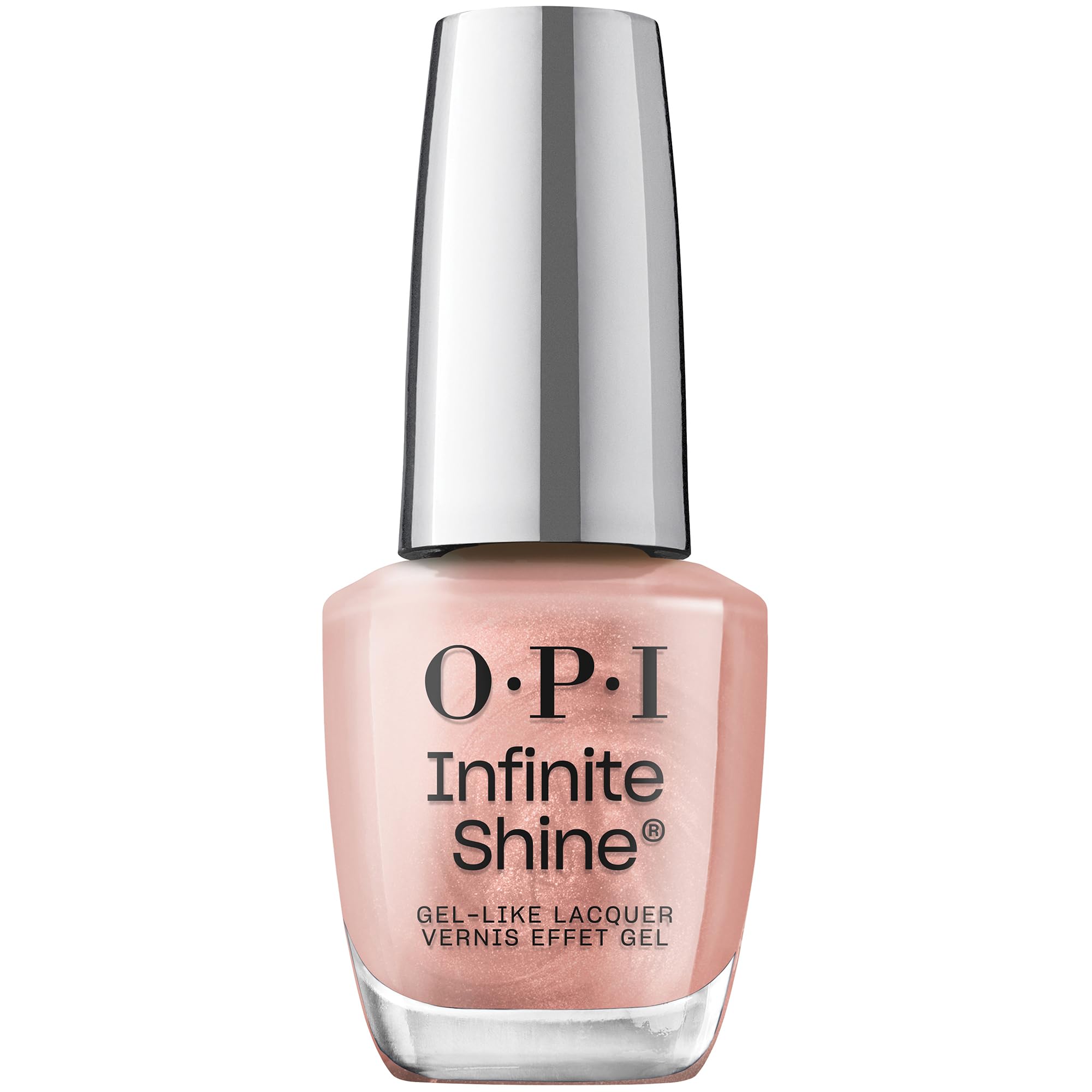 

OPI Infinite Shine Quick-Drying Nail Polish, Long-Lasting Gel-Like Shine, Pink Metallic, 15ml (ISL101) - Perfect as a Gift [Official Japanese Product]