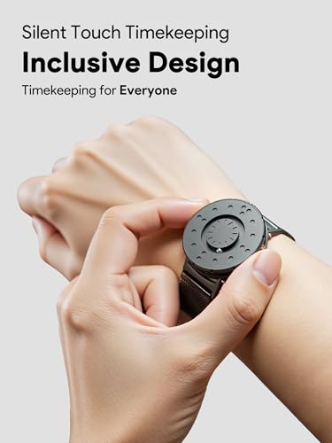 EUTOUR Men's Magnetic Watch, Silent Touch, 5ATM Water Resistance, Stylish, Simple, Casual Quartz Watch with Magnetic Ball Design, 40mm Dial, and Black