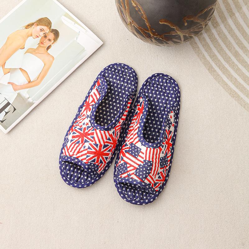 

Корейські домашні бавовняні тапочки, Нековзна м яка підошва, Безшумні для дерев яної підлоги, Чоловічі, Універсальні для чотирьох сезонів 38-42 (One Size) Men s Single Layer Sole