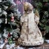 ABXMAS New Year 2024 Christmas Decorations For Home 45cm Santa Claus Doll Children Gifts Christmas Xmas Tree  Ornaments Navidad