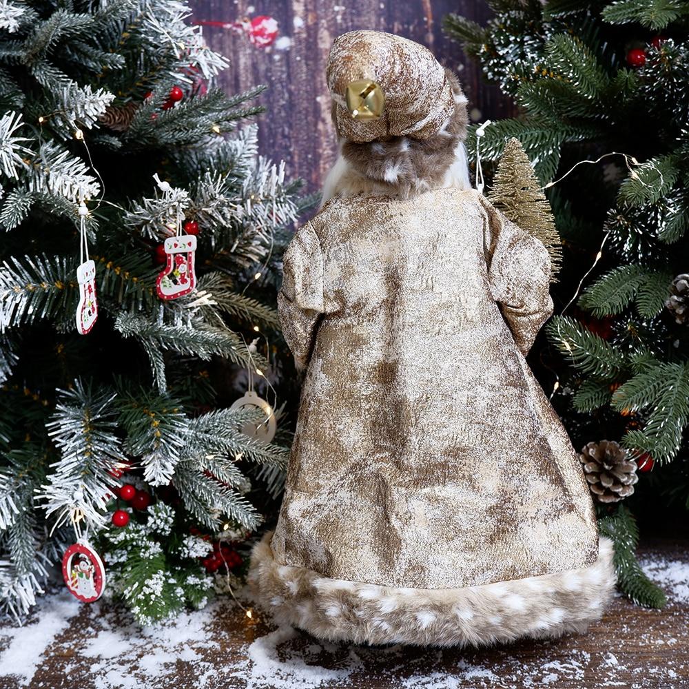 ABXMAS New Year 2024 Christmas Decorations For Home 45cm Santa Claus Doll Children Gifts Christmas Xmas Tree  Ornaments Navidad