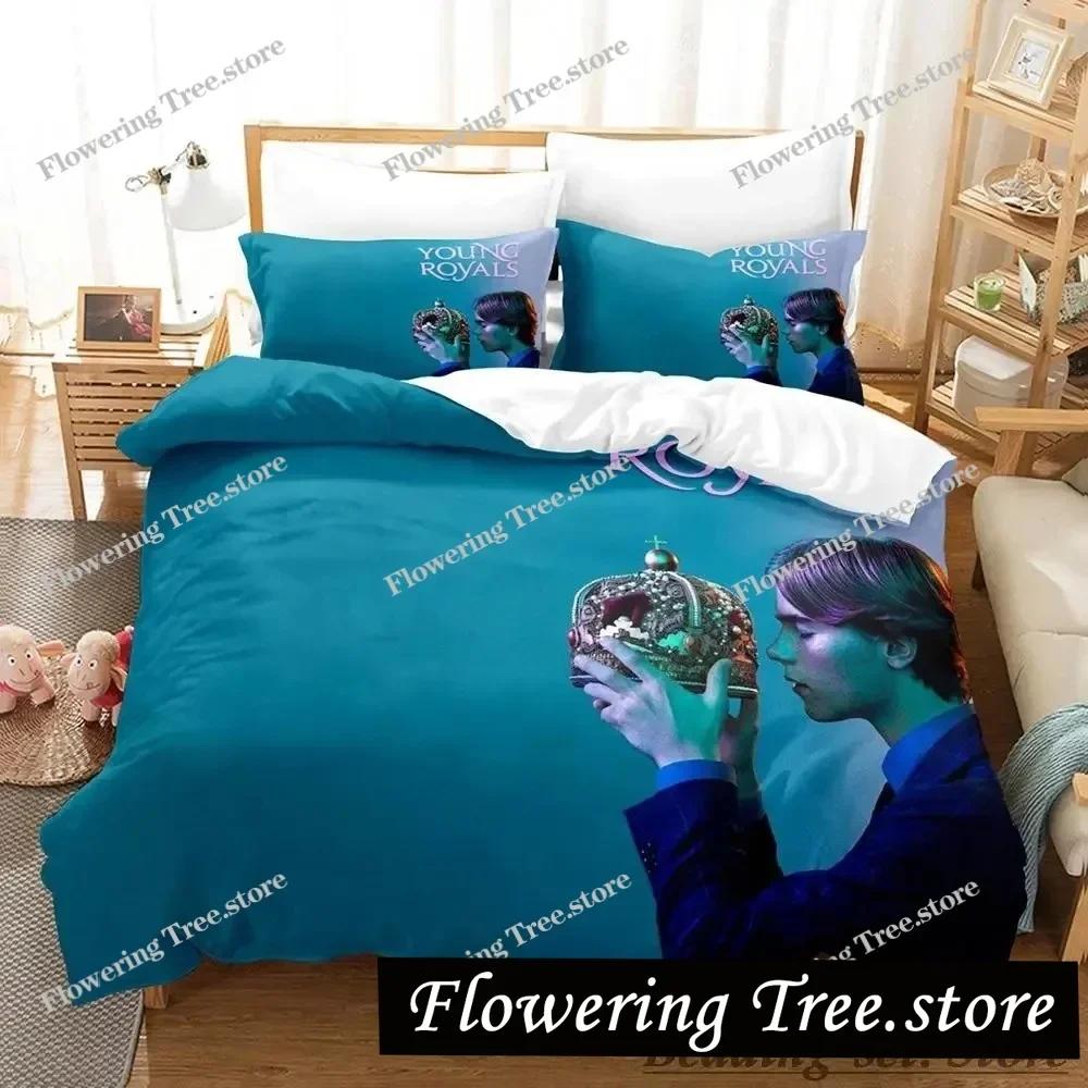 Young Royals TV Bedding Set Single Twin Full Queen King Size Bed Set Aldult Kid Bedroom Duvetcover Sets parure de lit Bed02