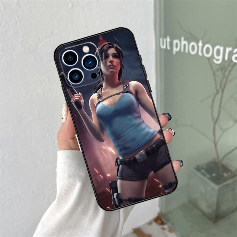 Lara Croft Tomb Raider Case For iPhone 16 15 11 12 13 14 Pro Max Plus XS X XR 12 13 Mini Back Cover